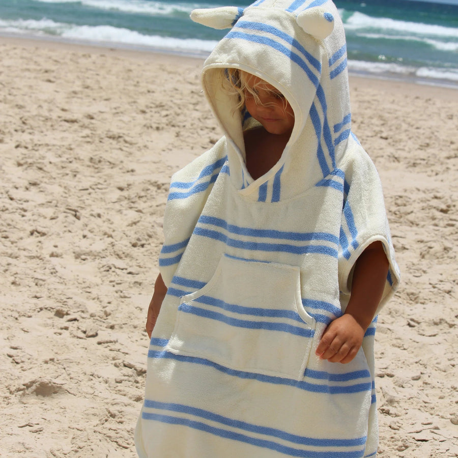 SunnyLife® Fürdőponcsó - Sid the Seagull Blue Stripe - SunnyLife - Nyári kellékek - OduStore