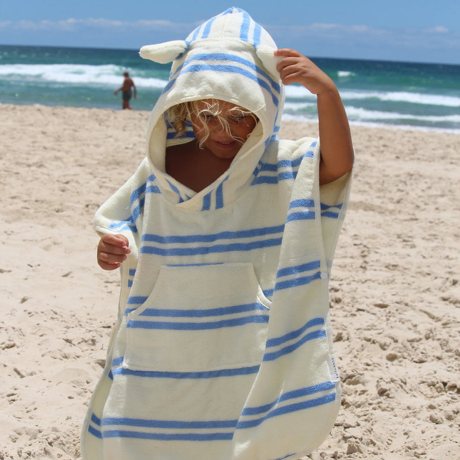 SunnyLife® Fürdőponcsó - Sid the Seagull Blue Stripe - SunnyLife - Nyári kellékek - OduStore