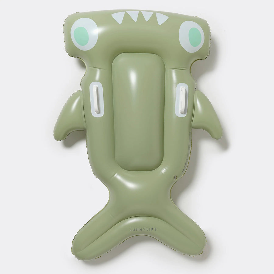 Sunnylife® Gyerek Felfújható Matrac - Salty the Shark Khaki - SunnyLife - Nyári kellékek - OduStore