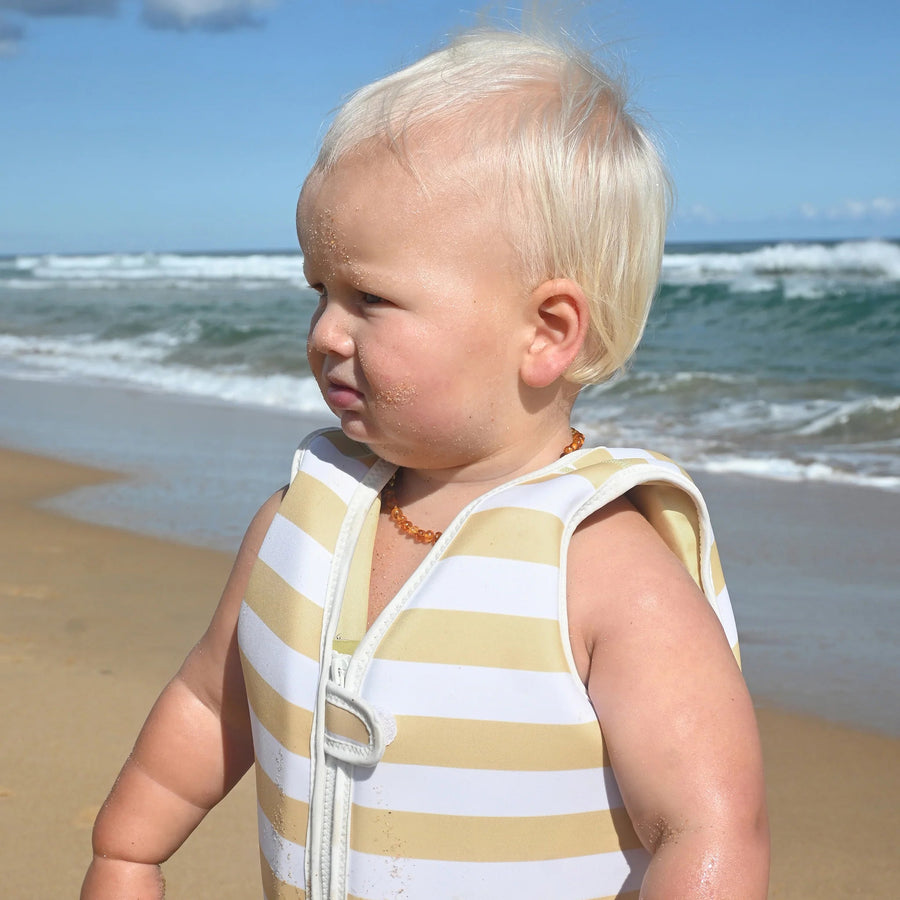 SunnyLife® Úszómellény - Sid the Seagull Mustard Stripe - SunnyLife - Nyári kellékek - OduStore