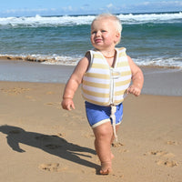 SunnyLife® Úszómellény - Sid the Seagull Mustard Stripe - SunnyLife - Nyári kellékek - OduStore