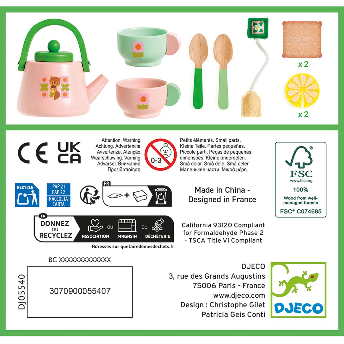 Djeco Szerepjáték mini szett - Teadélután - Tea