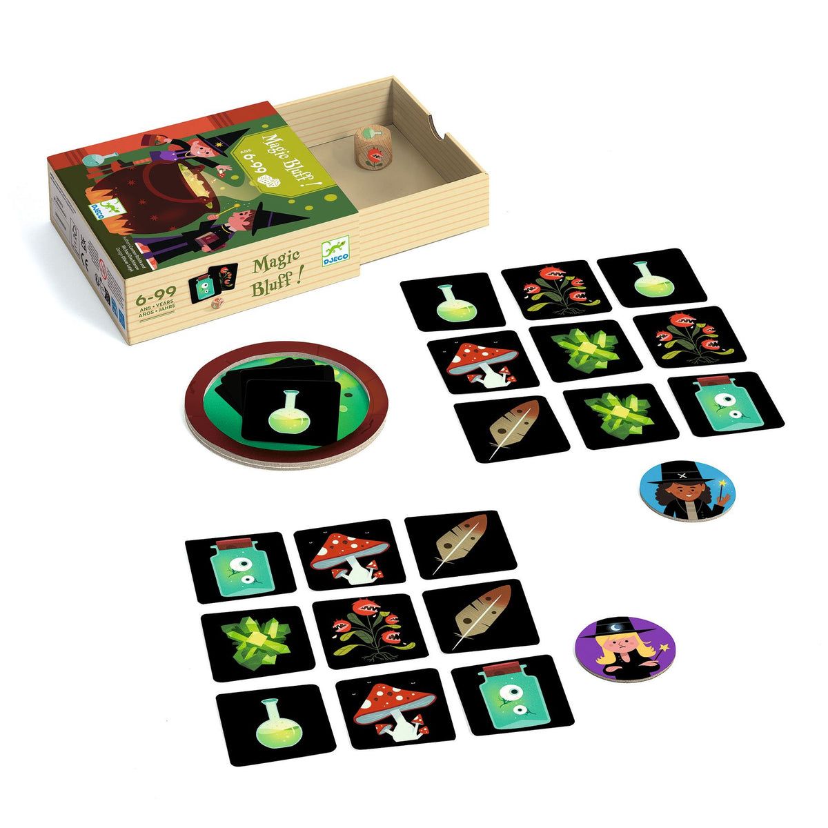 Djeco Társasjáték - Blöff Bűbáj - Magic-bluff