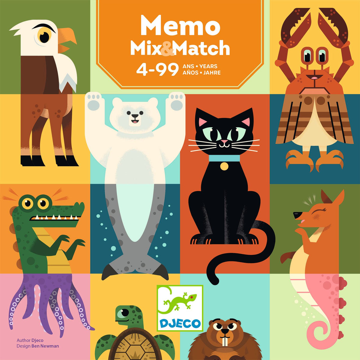 Djeco Társasjáték - Párkereső párbaj - Memo Mix and match