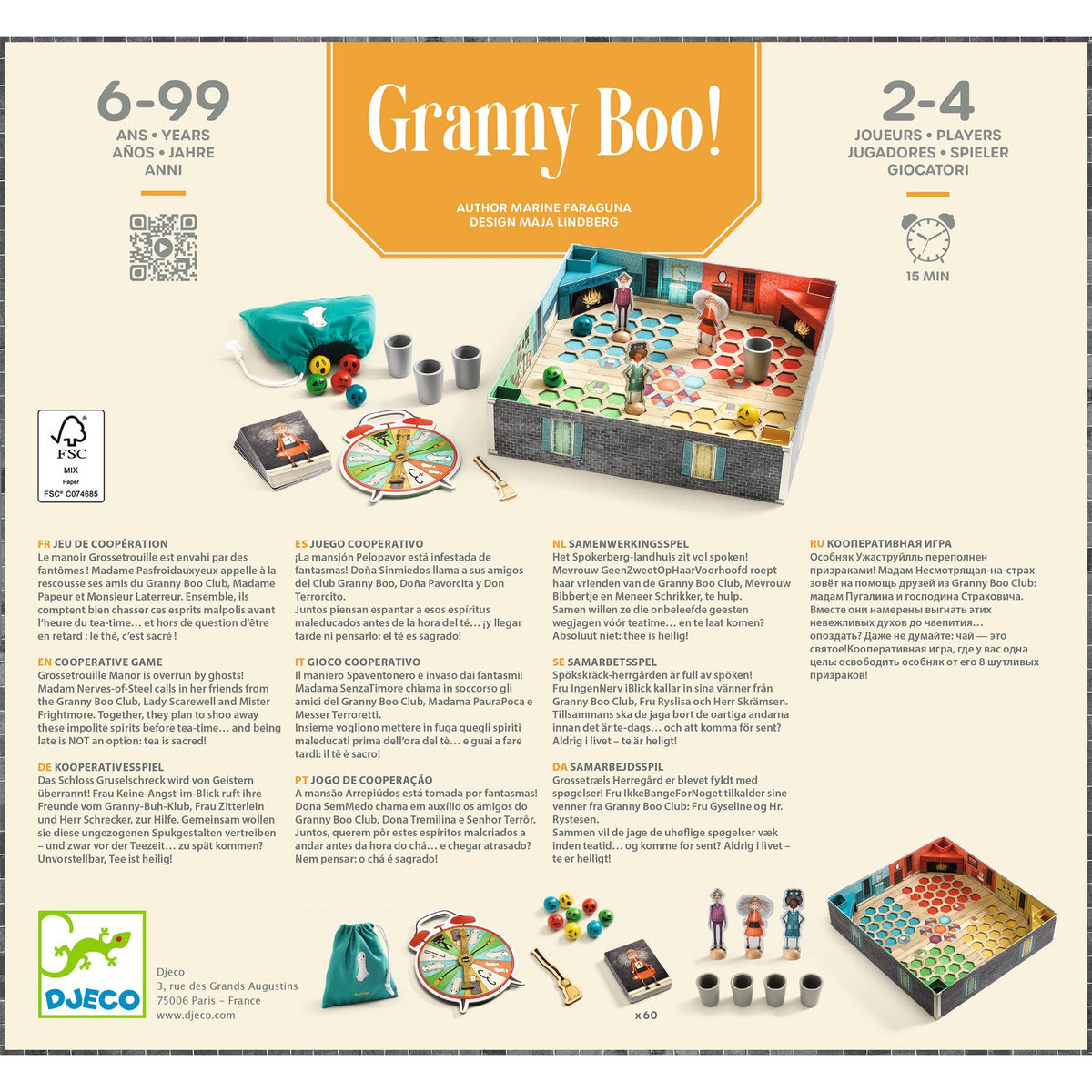 Djeco Társasjáték - Szellemseprők - Granny Boo!