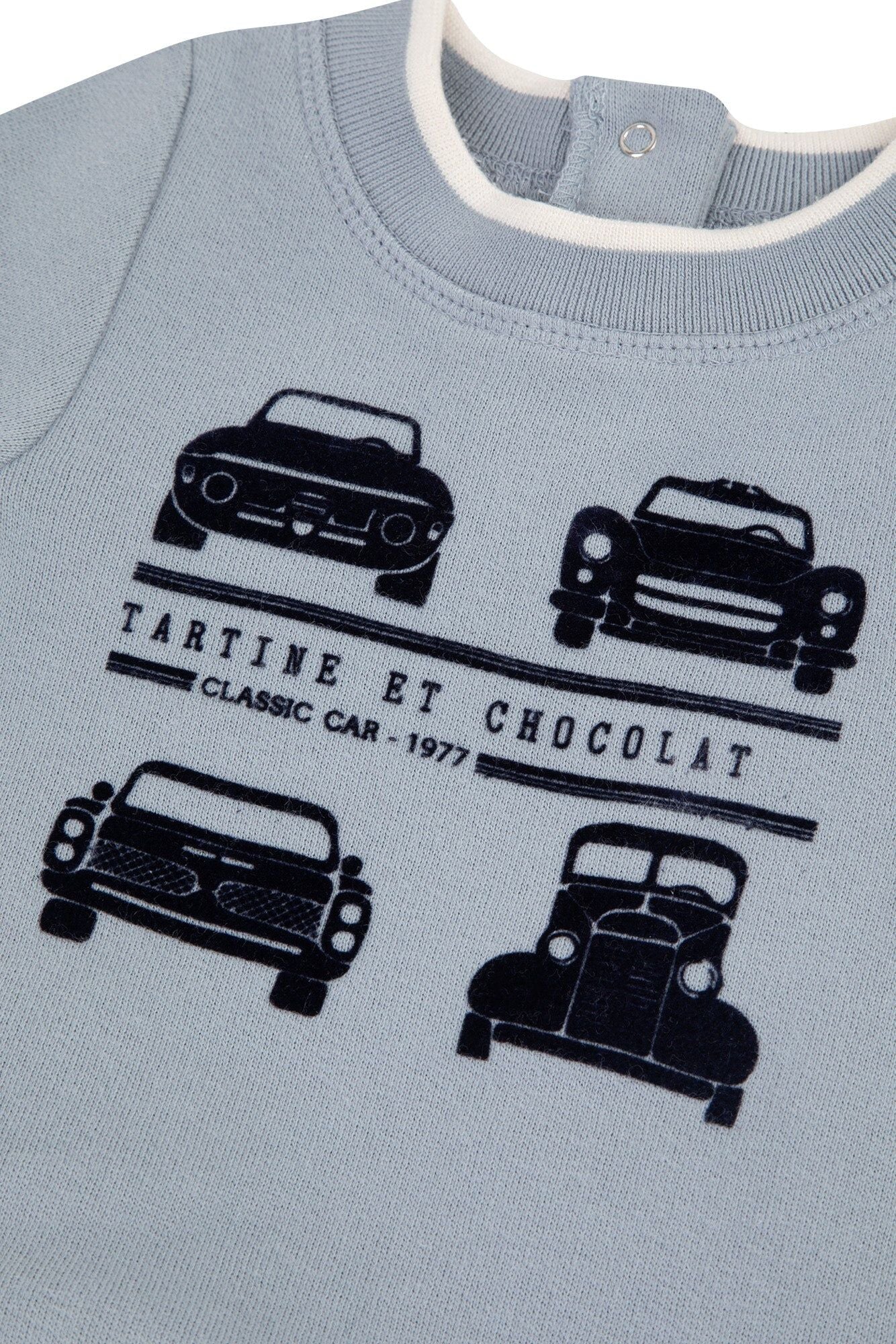 Tartine et Chocolat® Bleu nuage illustration voitures Pulóver - Tartine et Chocolat - Felsők és pulóverek - OduStore