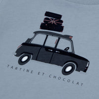 Tartine et Chocolat® Blue cloud Illustration car Hosszú ujjú póló - Tartine et Chocolat - Pólók, ingek - OduStore