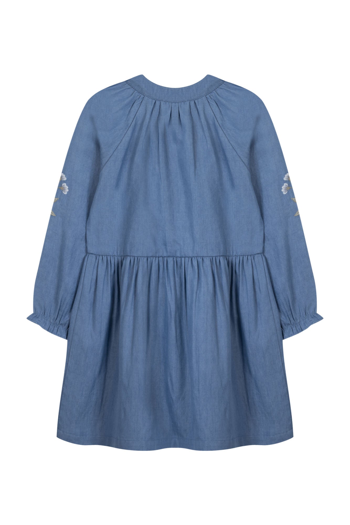 Tartine et Chocolat® Blue Embrodery floral Ruha - farmer virágos - Tartine et Chocolat - Ruhák és szoknyák - OduStore