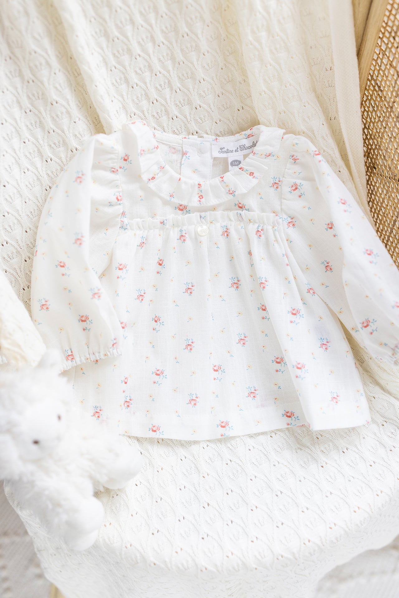 Tartine et Chocolat® Blúz rózsás galléros - Tartine et Chocolat - Pólók, ingek