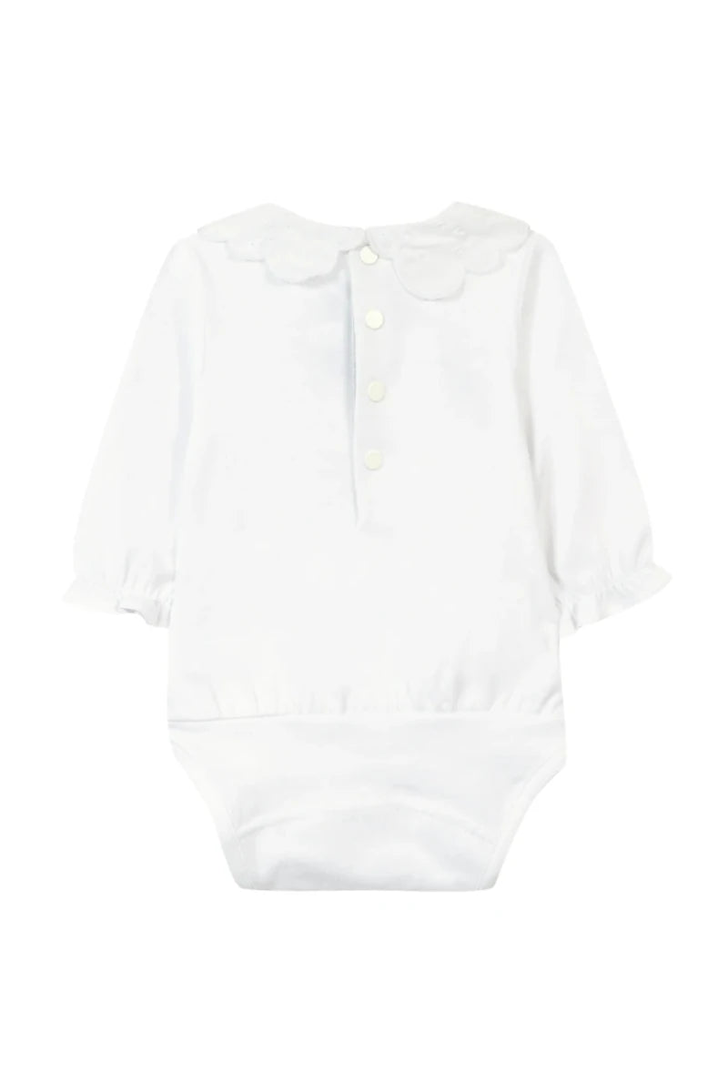 Tartine et Chocolat Body - fehér díszes gallér - 18m - Tartine et Chocolat - Body