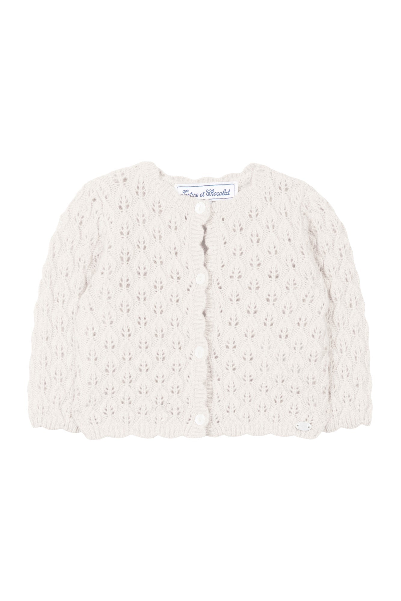 Tartine et Chocolat® Cardigan Ecru maille ajourée Kardigán - Tartine et Chocolat - Felsők és pulóverek - OduStore