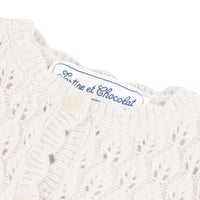 Tartine et Chocolat® Cardigan Ecru maille ajourée Kardigán - Tartine et Chocolat - Felsők és pulóverek - OduStore