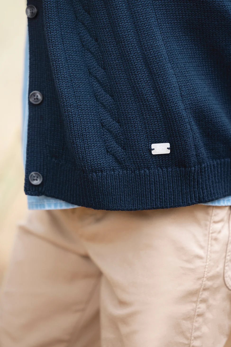 Tartine et Chocolat® Elegáns V nyakú kardigán - Marine - Tartine et Chocolat - Felsők és pulóverek - OduStore