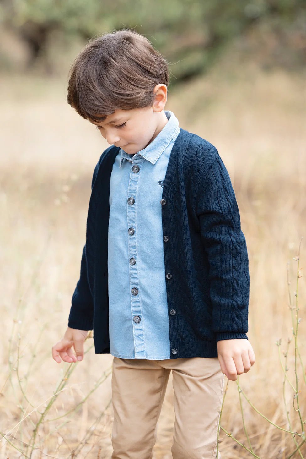 Tartine et Chocolat® Elegáns V nyakú kardigán - Marine - Tartine et Chocolat - Felsők és pulóverek - OduStore