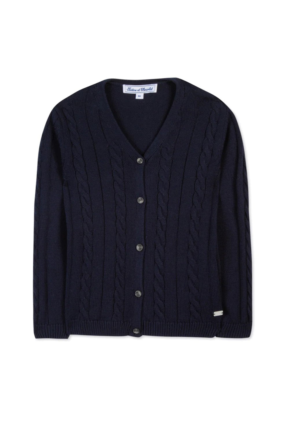 Tartine et Chocolat® Elegáns V nyakú kardigán - Marine - Tartine et Chocolat - Felsők és pulóverek - OduStore