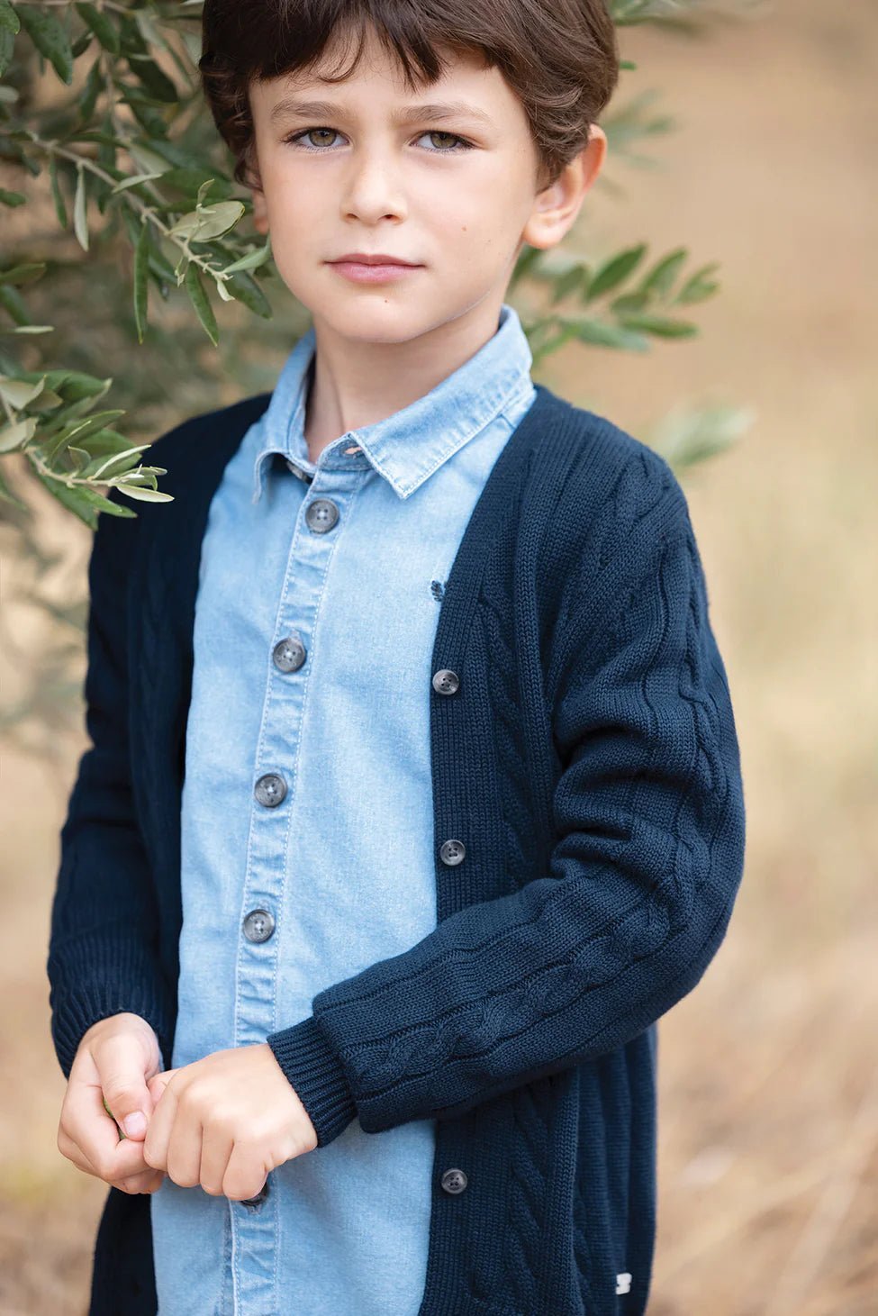 Tartine et Chocolat® Elegáns V nyakú kardigán - Marine - Tartine et Chocolat - Felsők és pulóverek - OduStore