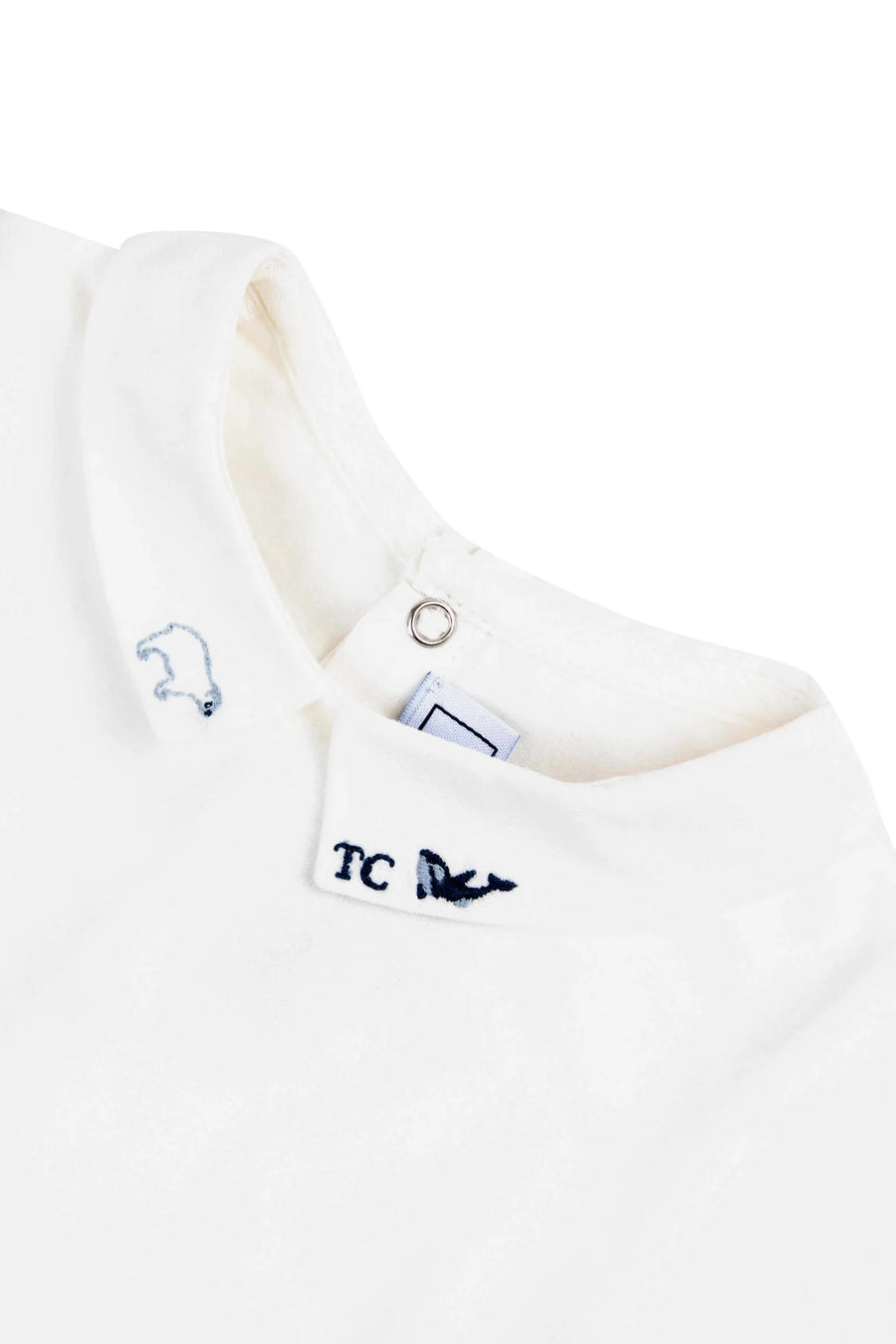Tartine et Chocolat® Embrodery sarkvidék galléros body - Bleu grisé - Tartine et Chocolat - Body - OduStore
