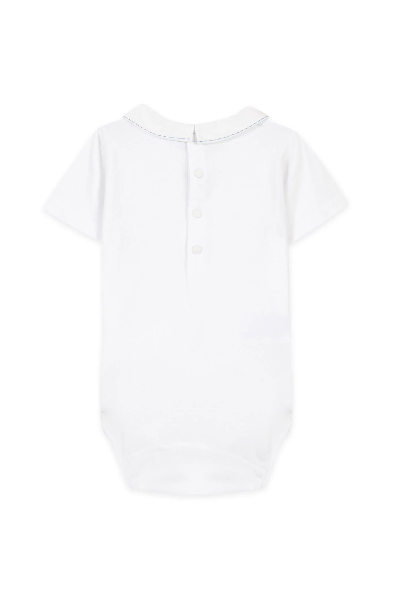 Tartine et Chocolat® Fehér azúrkék mintás body - Blanc - Tartine et Chocolat - Body - OduStore