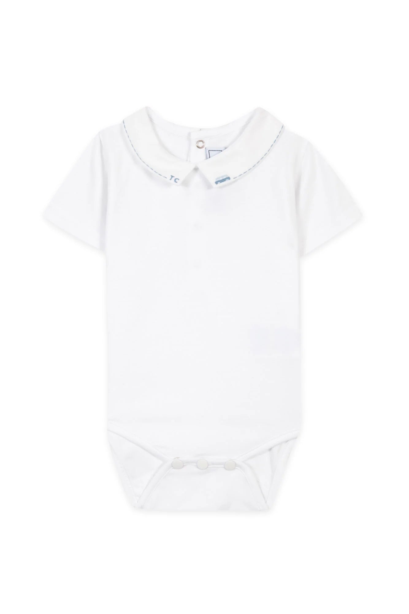 Tartine et Chocolat® Fehér azúrkék mintás body - Blanc - Tartine et Chocolat - Body - OduStore