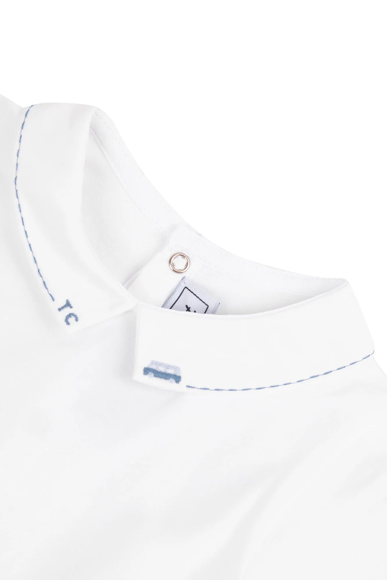 Tartine et Chocolat® Fehér azúrkék mintás body - Blanc - Tartine et Chocolat - Body - OduStore