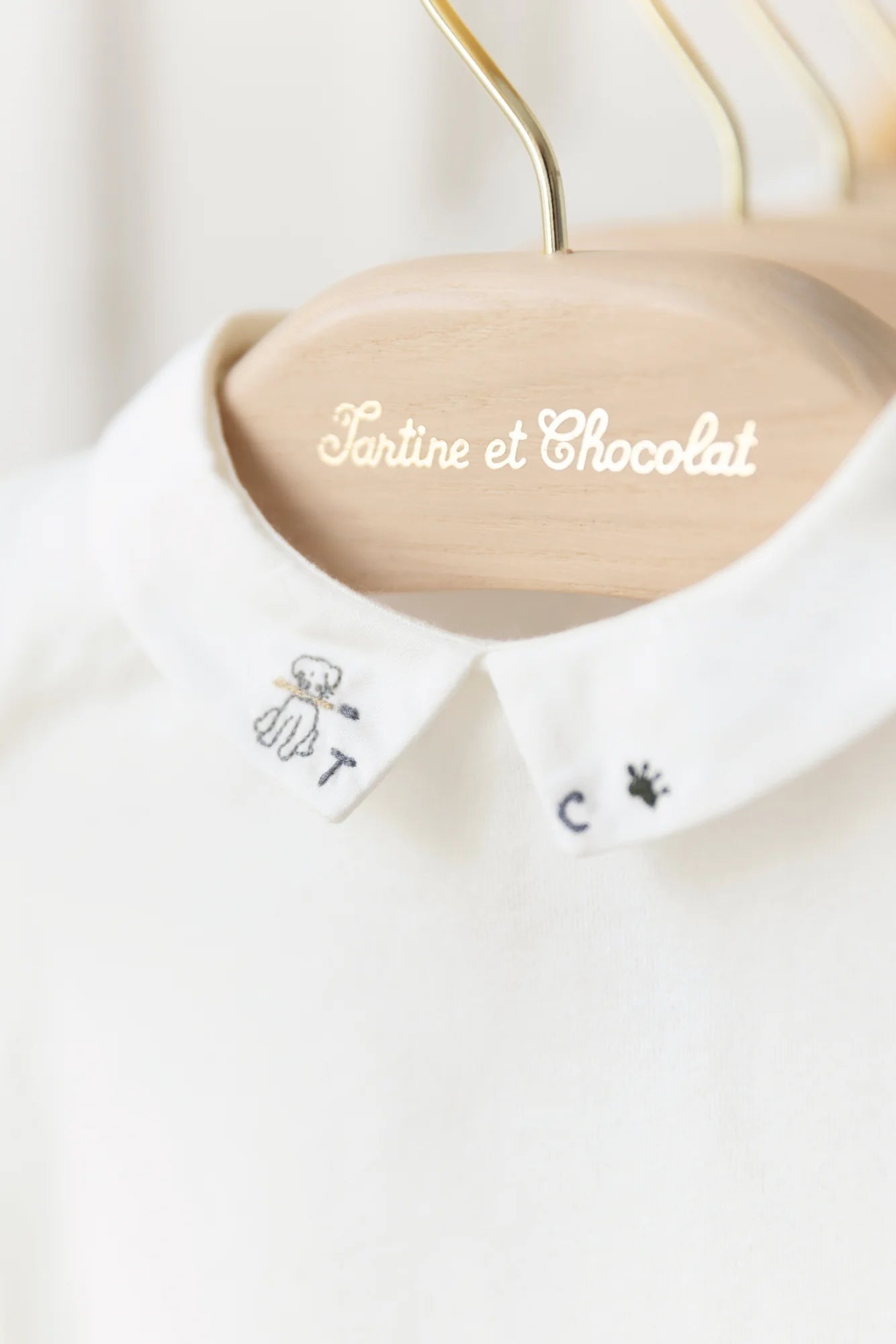 Tartine et Chocolat® Galléros kutya mintás body - Nacre - Tartine et Chocolat - Body - OduStore