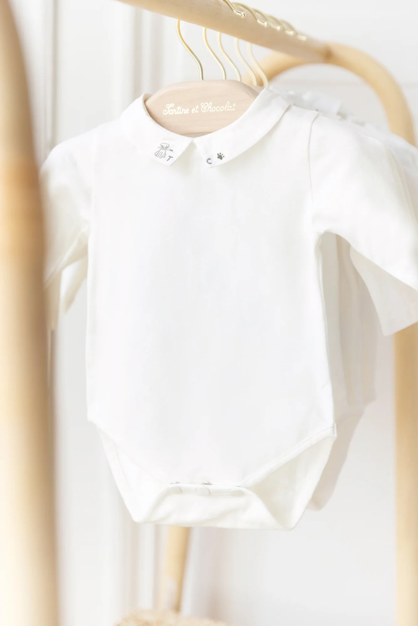 Tartine et Chocolat® Galléros kutya mintás body - Nacre - Tartine et Chocolat - Body - OduStore