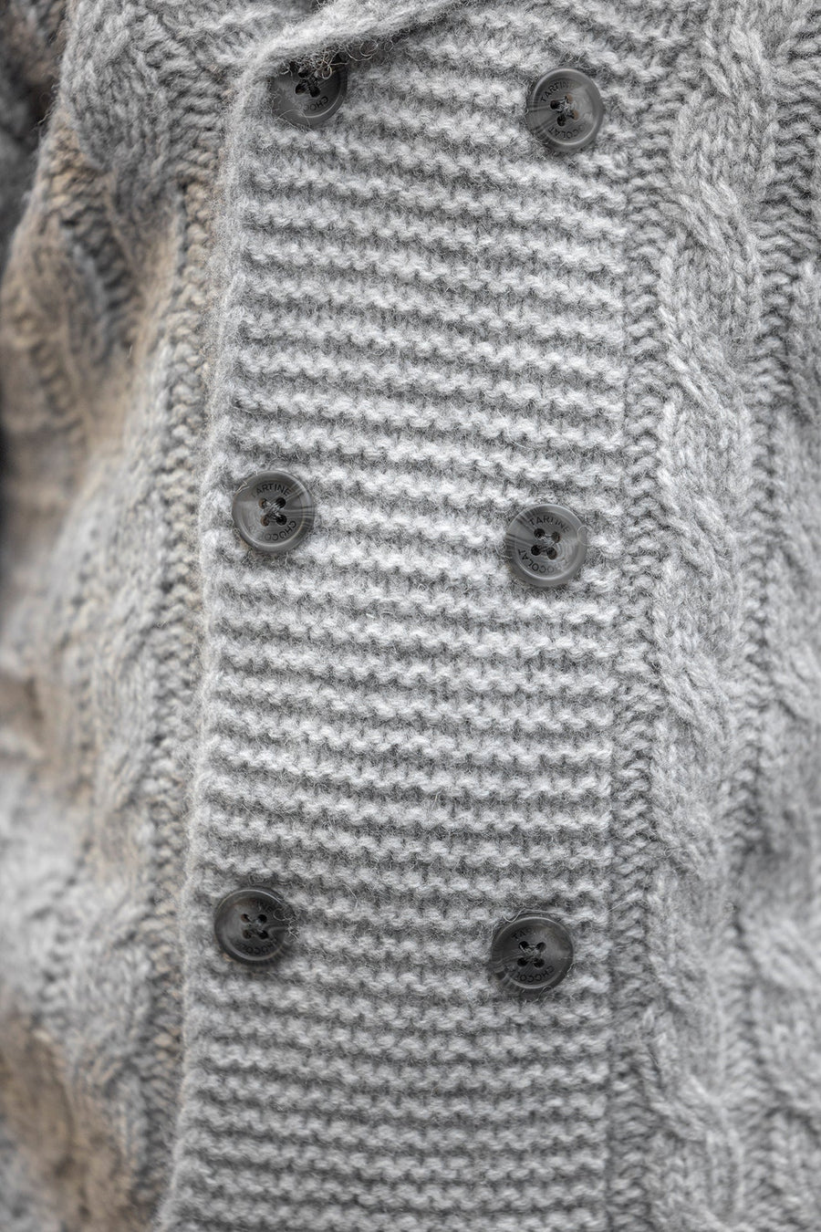 Tartine et Chocolat® Gilet Gris col châle laine Kardigán - Tartine et Chocolat - Felsők és pulóverek - OduStore