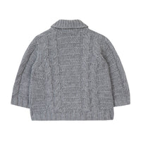 Tartine et Chocolat® Gilet Gris col châle laine Kardigán - Tartine et Chocolat - Felsők és pulóverek - OduStore