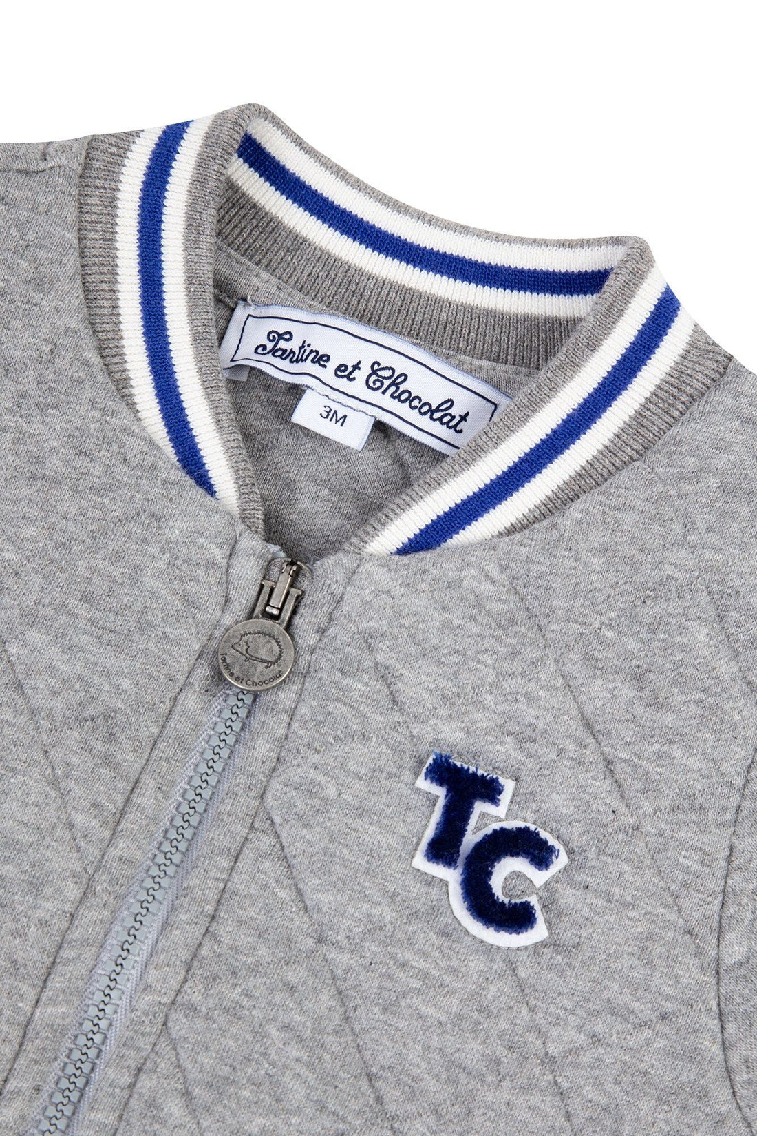 Tartine et Chocolat® Gilet Gris monogramme TC Kardigán - Tartine et Chocolat - Felsők és pulóverek - OduStore