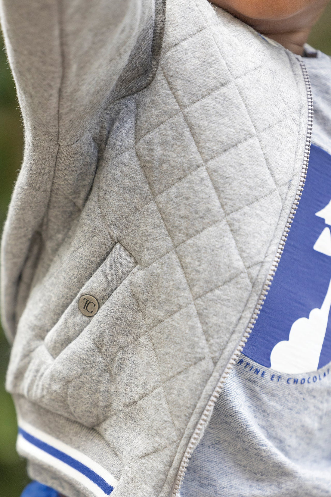 Tartine et Chocolat® Gilet Gris monogramme TC Kardigán - Tartine et Chocolat - Felsők és pulóverek - OduStore