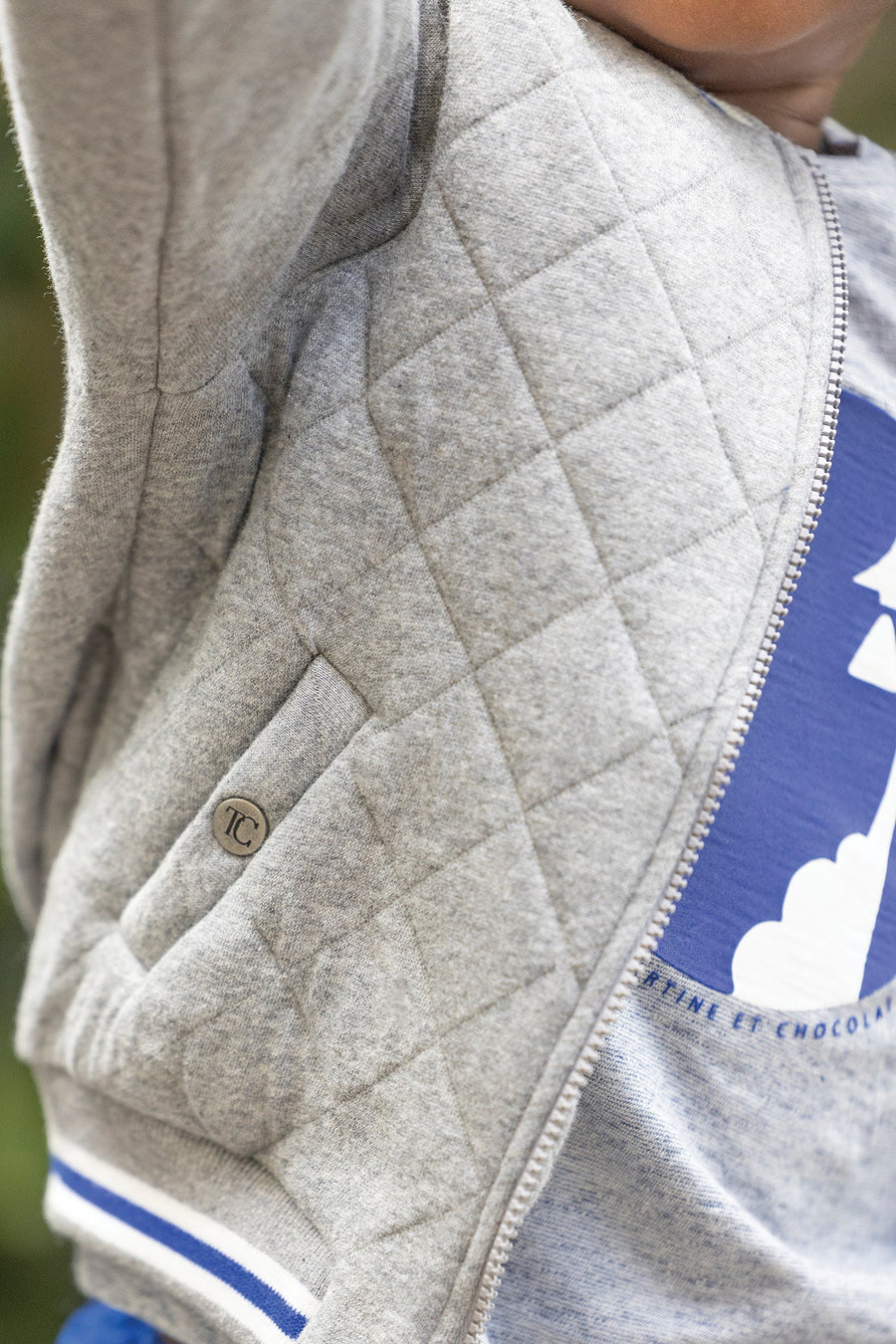Tartine et Chocolat® Gilet Gris monogramme TC Kardigán - Tartine et Chocolat - Felsők és pulóverek - OduStore