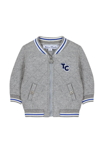 Tartine et Chocolat® Gilet Gris monogramme TC Kardigán - Tartine et Chocolat - Felsők és pulóverek - OduStore