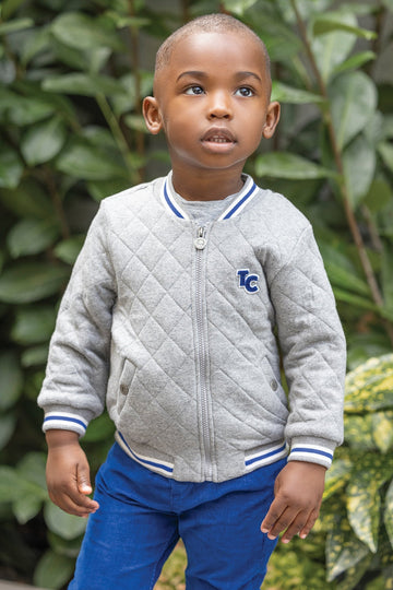 Tartine et Chocolat® Gilet Gris monogramme TC Kardigán - Tartine et Chocolat - Felsők és pulóverek - OduStore