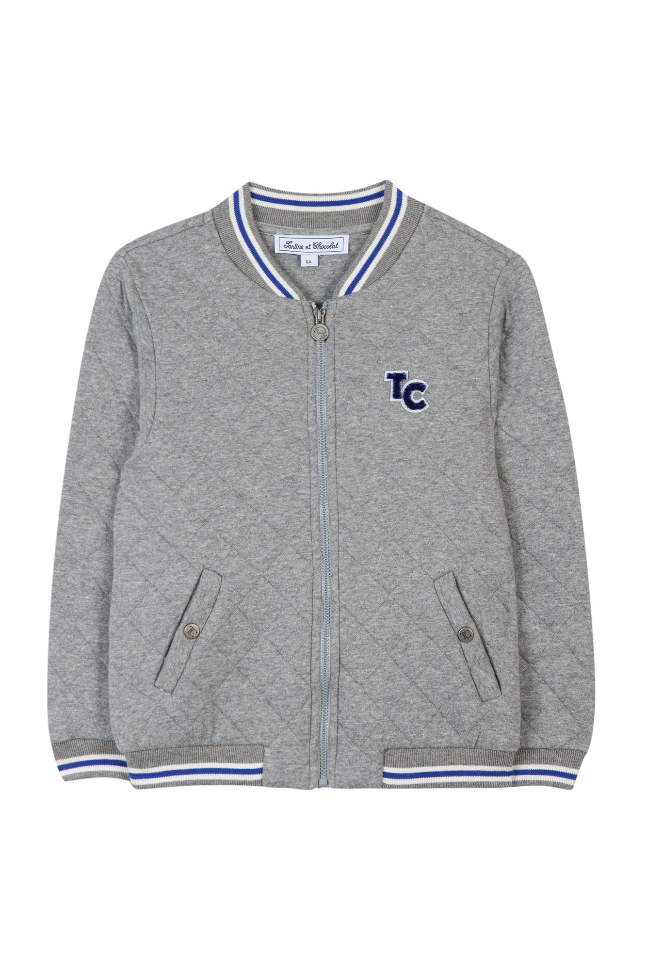 Tartine et Chocolat® Gilet Monogramme TC gris Kardigán - Tartine et Chocolat - Felsők és pulóverek - OduStore