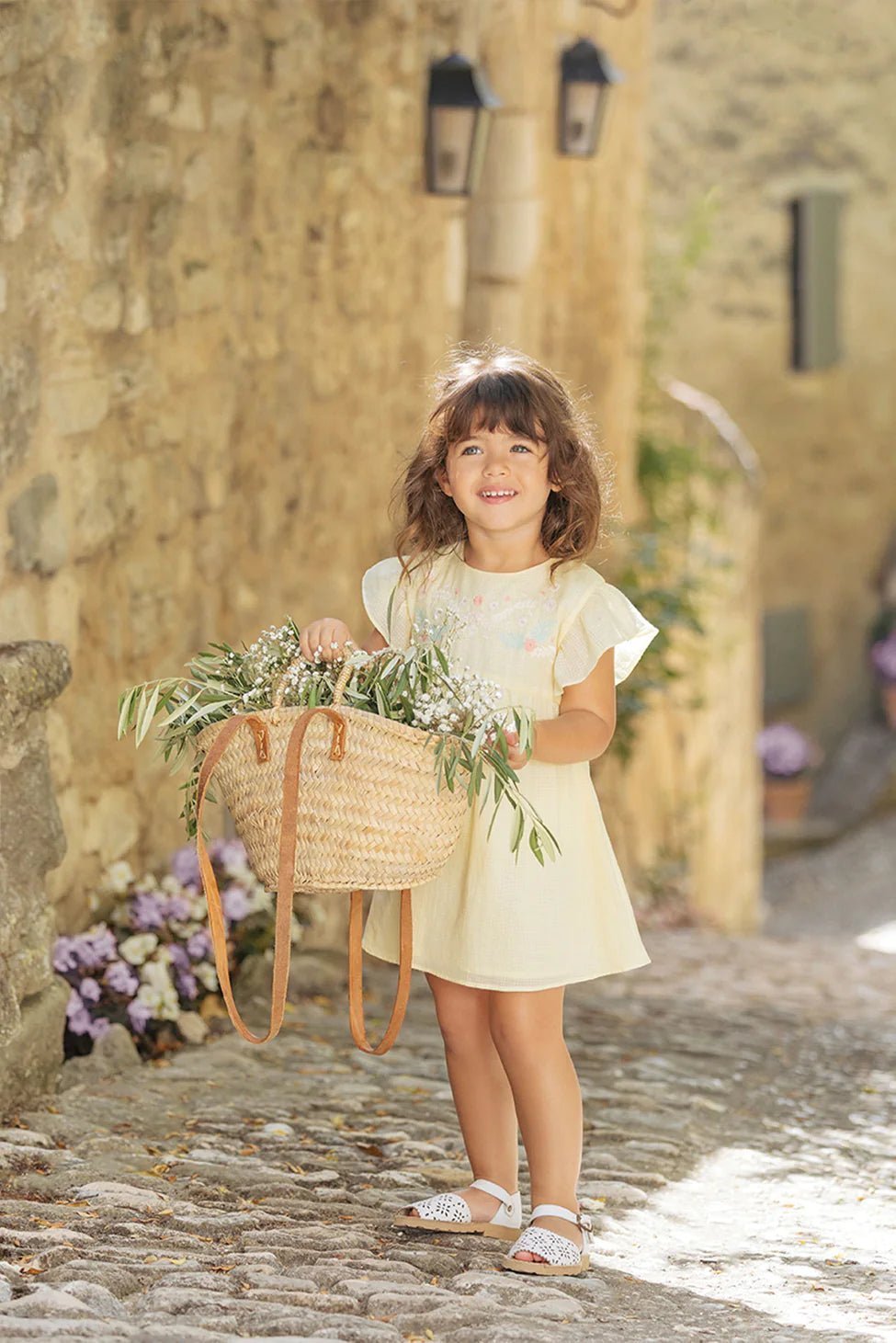 Tartine et Chocolat® Hímzett fodros ujjú ruha - Mimosa - Tartine et Chocolat - Ruhák és szoknyák - OduStore