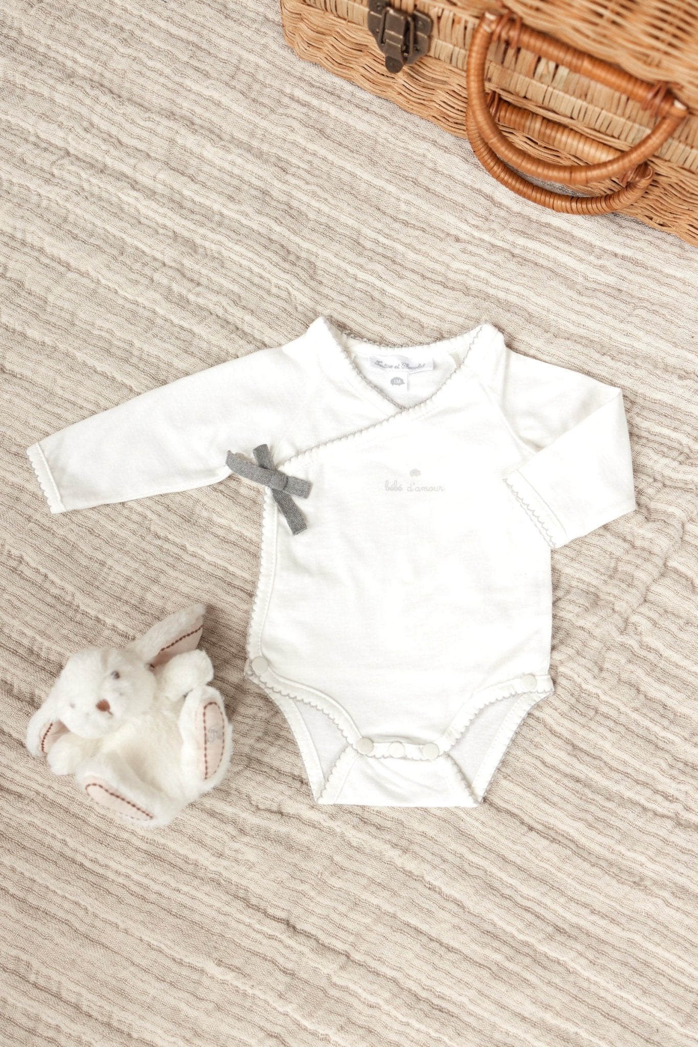 Tartine et Chocolat® Hosszú ujjú body - Nacre - Tartine et Chocolat - Body - OduStore