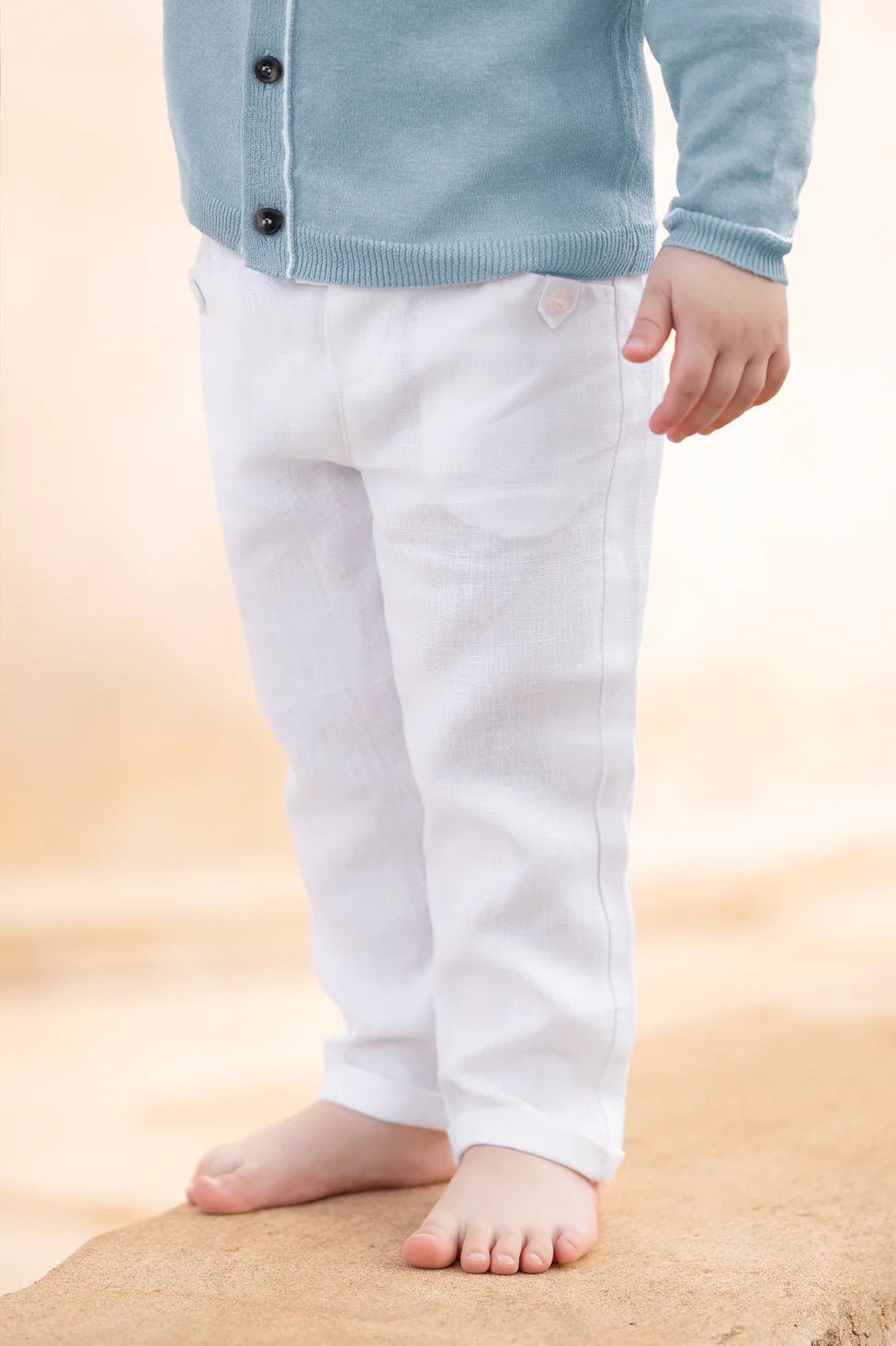 Tartine et Chocolat® Hosszú vászonnadrág - Blanc - Tartine et Chocolat - Nadrágok és Rövidnadrágok - OduStore