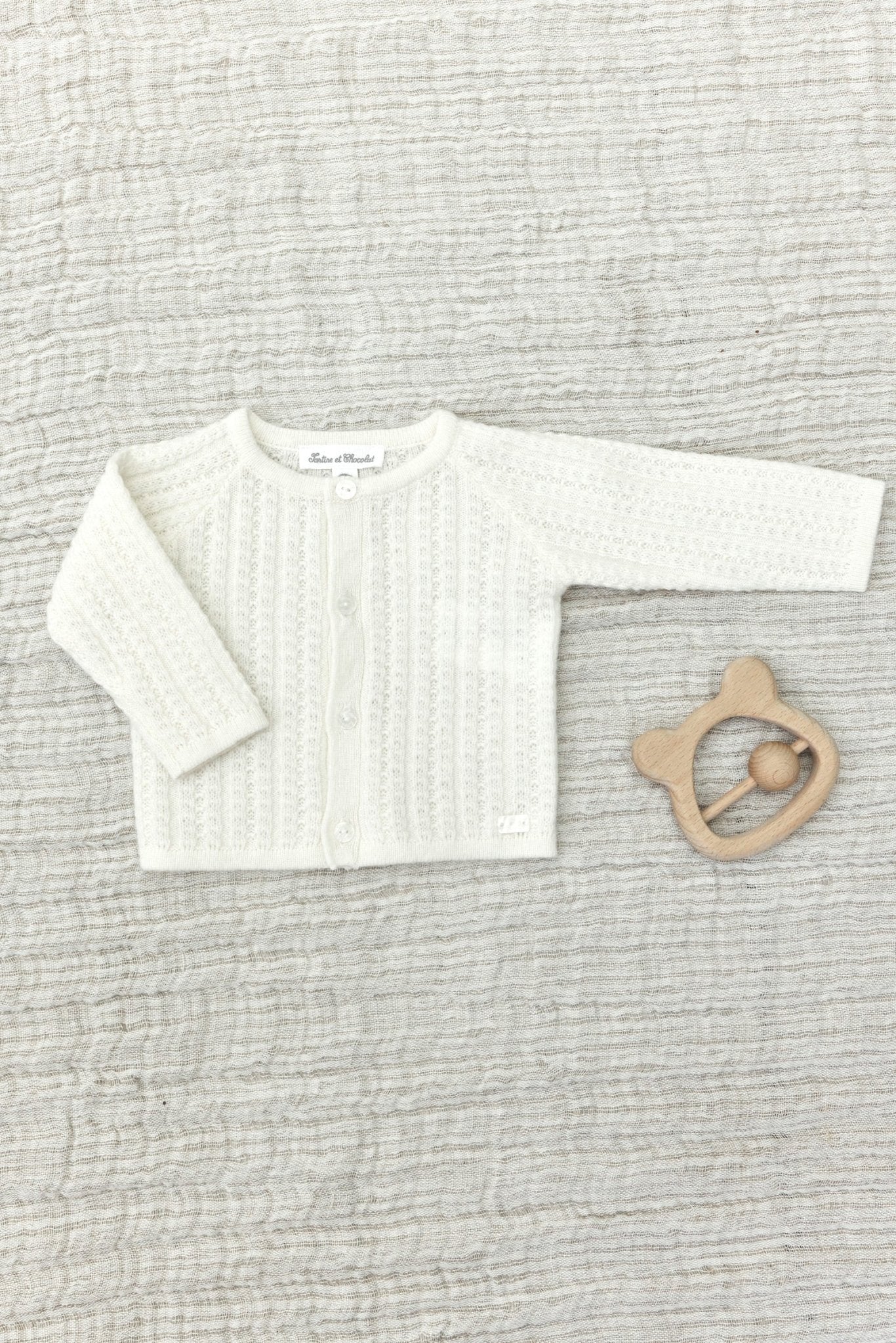 Tartine et Chocolat® Kardigán - Nacre - Tartine et Chocolat - Felsők és pulóverek - OduStore