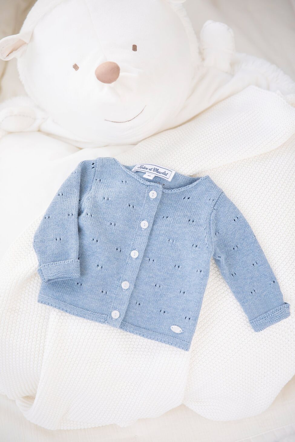 Tartine et Chocolat kötött kardigán - Kék - Tartine et Chocolat - Felsők és pulóverek