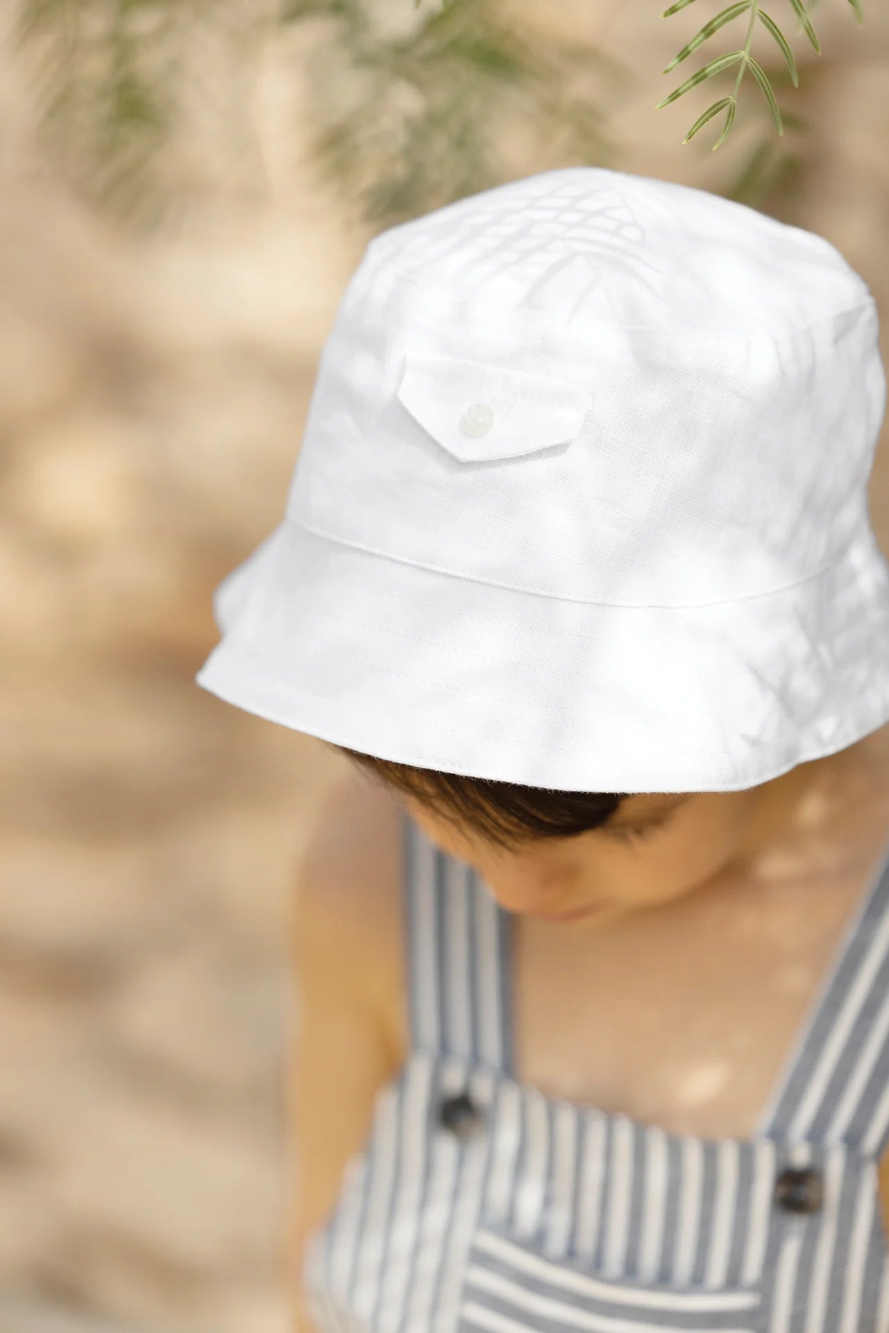 Tartine et Chocolat® Lenvászon napkalap álzsebbel fehér - Tartine et Chocolat - Sapka, sál, kesztyű