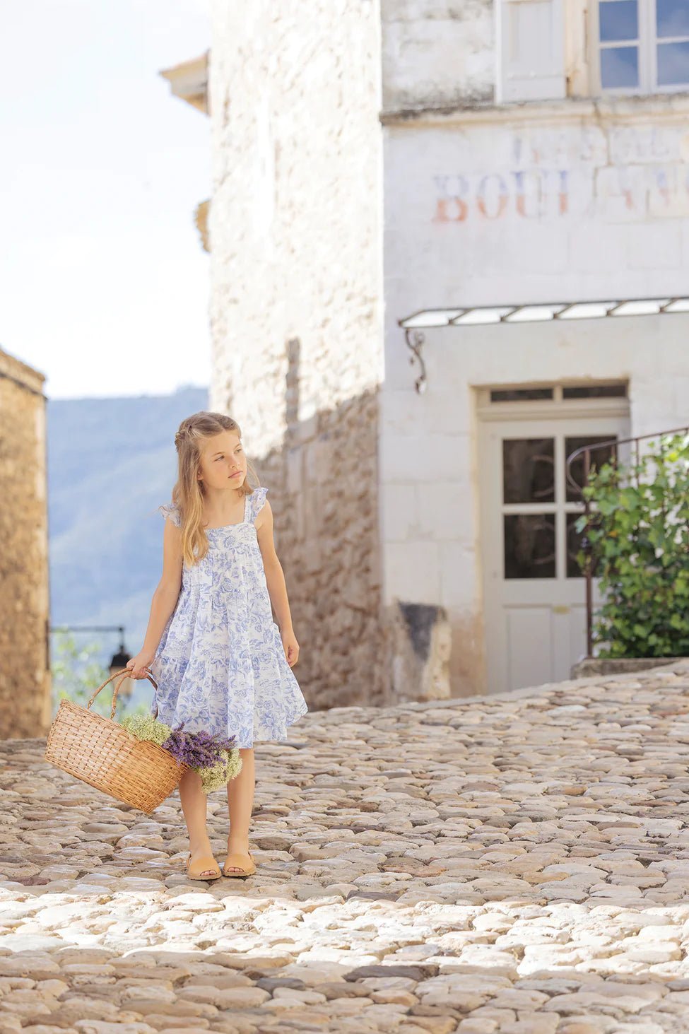 Tartine et Chocolat® Liberty nyári pántos ruha - Bleuet - Tartine et Chocolat - Ruhák és szoknyák - OduStore