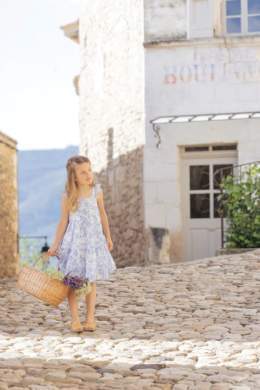 Tartine et Chocolat® Liberty nyári pántos ruha - Bleuet - Tartine et Chocolat - Ruhák és szoknyák - OduStore