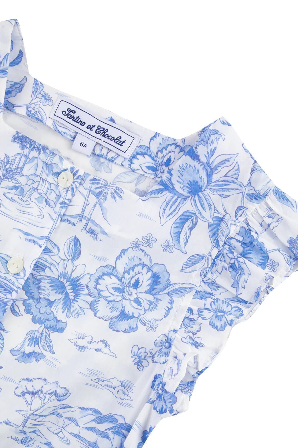 Tartine et Chocolat® Liberty nyári Rugdalózó - Bleuet - Tartine et Chocolat - Ruhák és szoknyák - OduStore