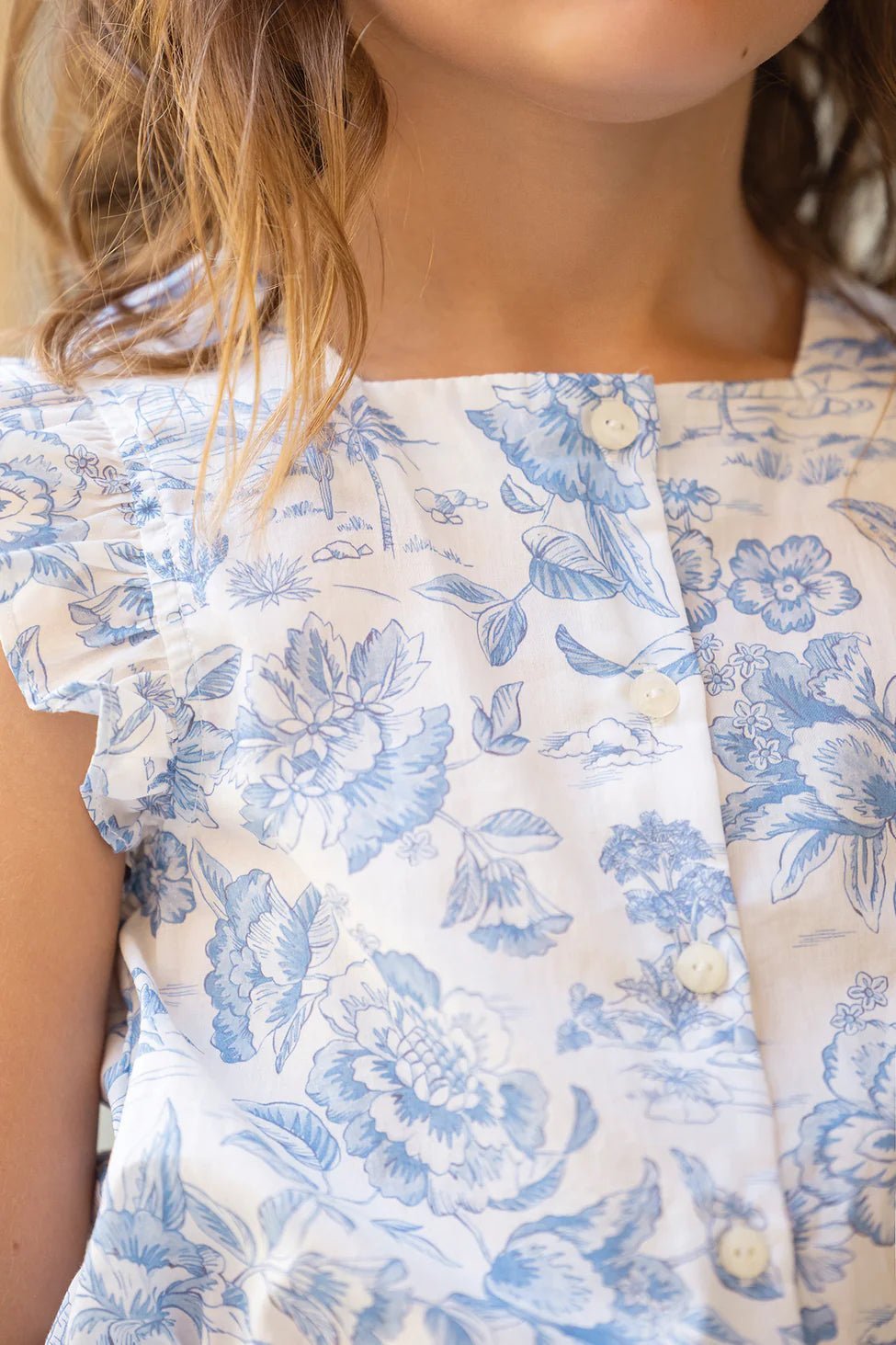 Tartine et Chocolat® Liberty nyári Rugdalózó - Bleuet - Tartine et Chocolat - Ruhák és szoknyák - OduStore