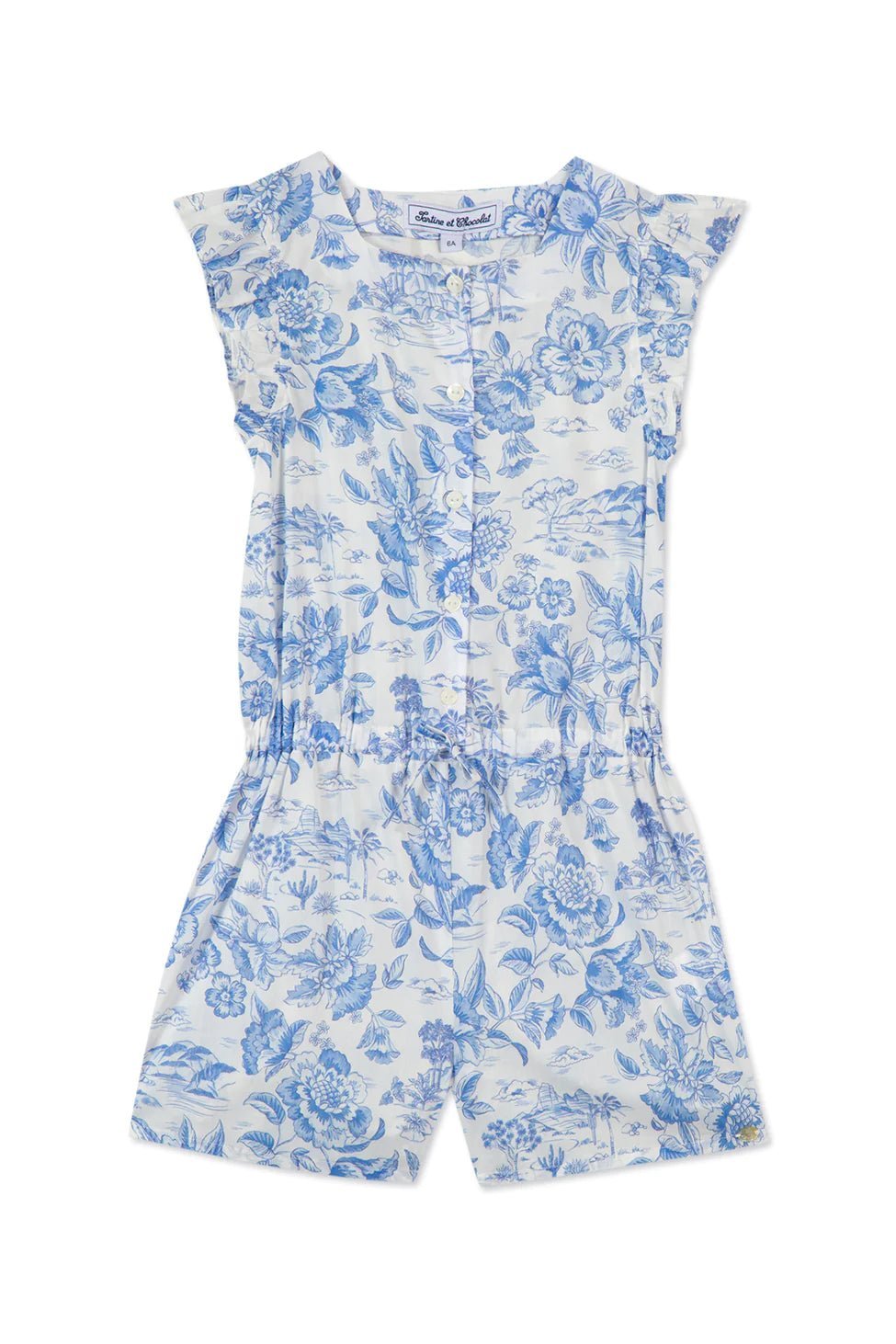 Tartine et Chocolat® Liberty nyári Rugdalózó - Bleuet - Tartine et Chocolat - Ruhák és szoknyák - OduStore