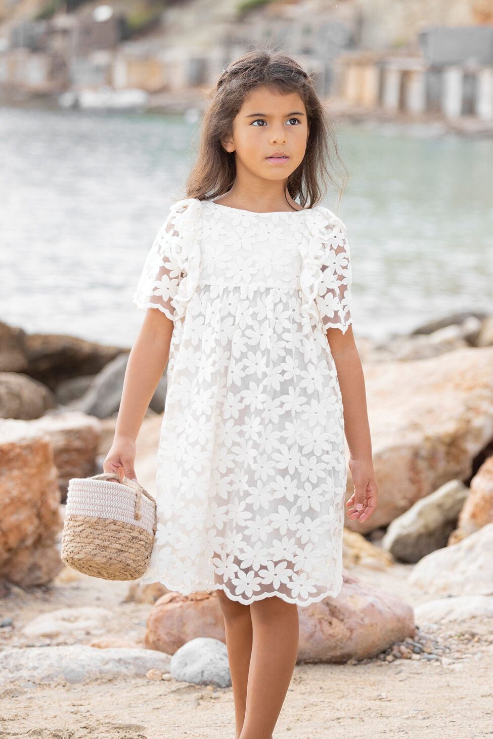 Tartine et Chocolat® OMA Fehér virág mintás ruha - Ecru - Tartine et Chocolat - Ruhák és szoknyák