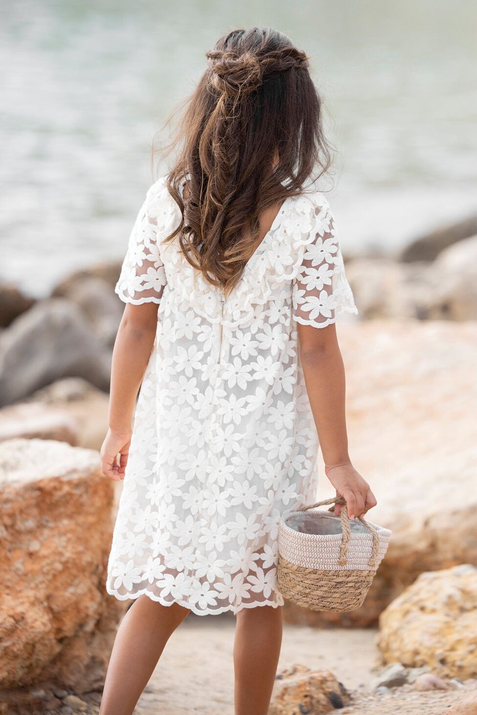 Tartine et Chocolat® OMA Fehér virág mintás ruha - Ecru - Tartine et Chocolat - Ruhák és szoknyák