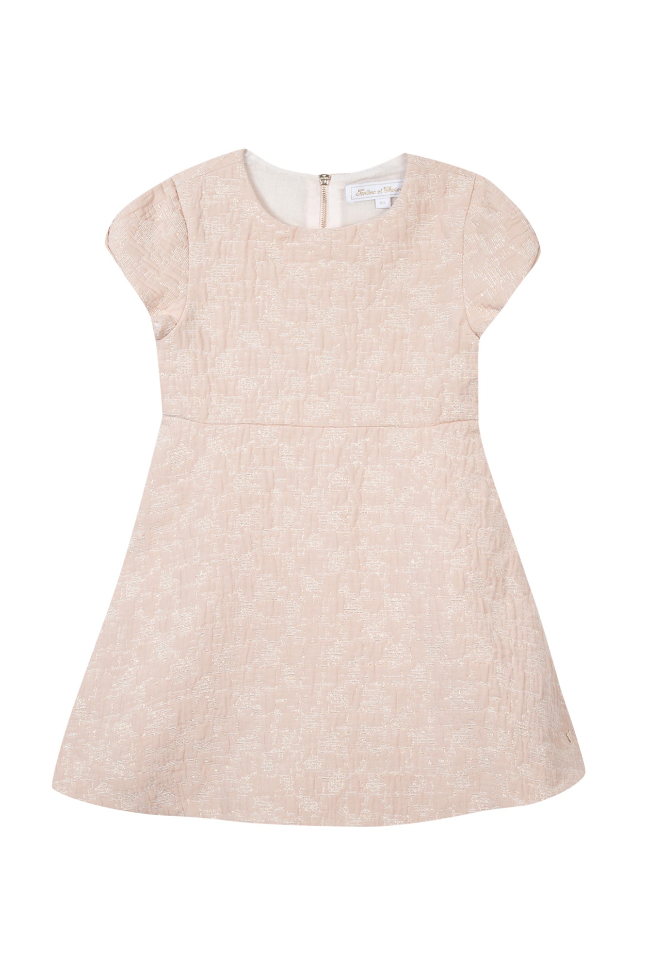 Tartine et Chocolat® Pale pink Taffeta glitter Alkalmi Ruha - Tartine et Chocolat - Ruhák és szoknyák - OduStore