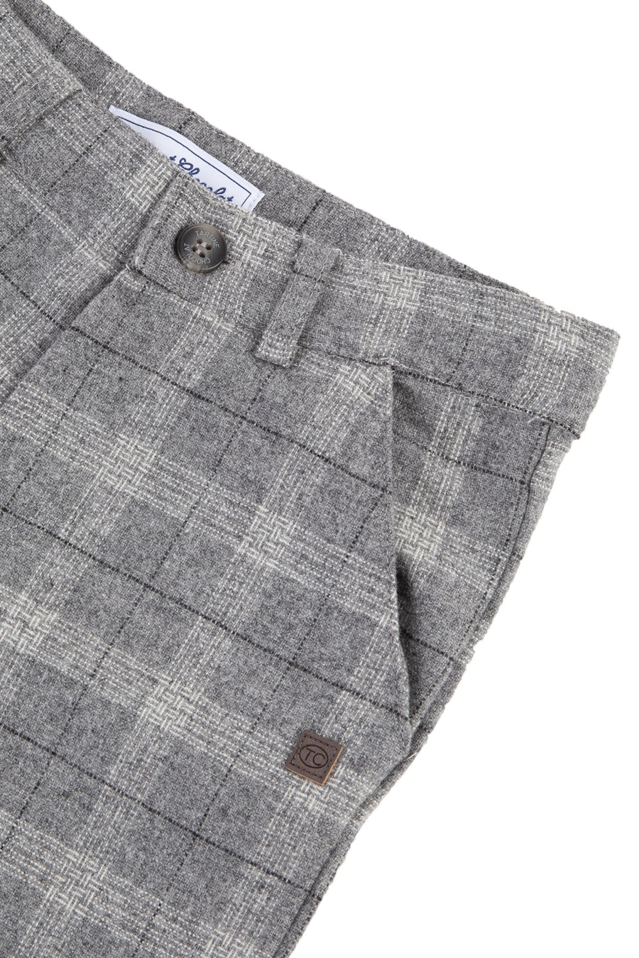 Tartine et Chocolat® Pantalon Gris flanelle carreaux Nadrág - Tartine et Chocolat - Nadrágok és Rövidnadrágok - OduStore