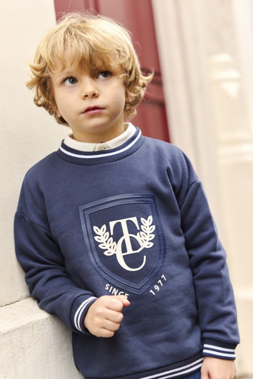 Tartine et Chocolat® Pulóver - Navy TC badge - Tartine et Chocolat - Felsők és pulóverek - OduStore